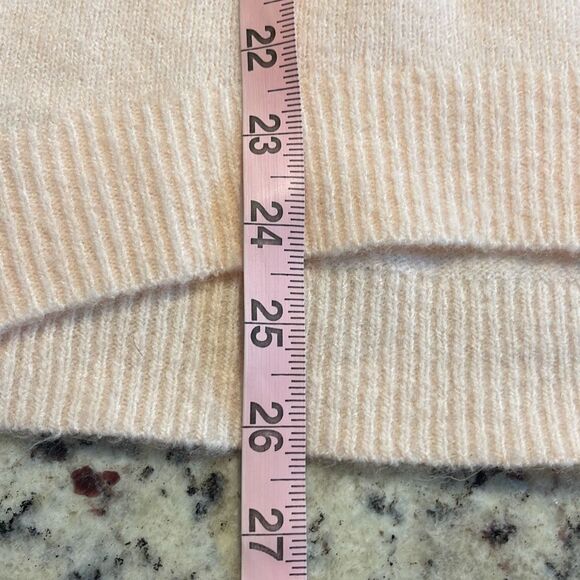Loft Womens V-Back‎ knit Long Sleeve Knit Pullover Sweater Peach Small NWT - Picture 8 of 8